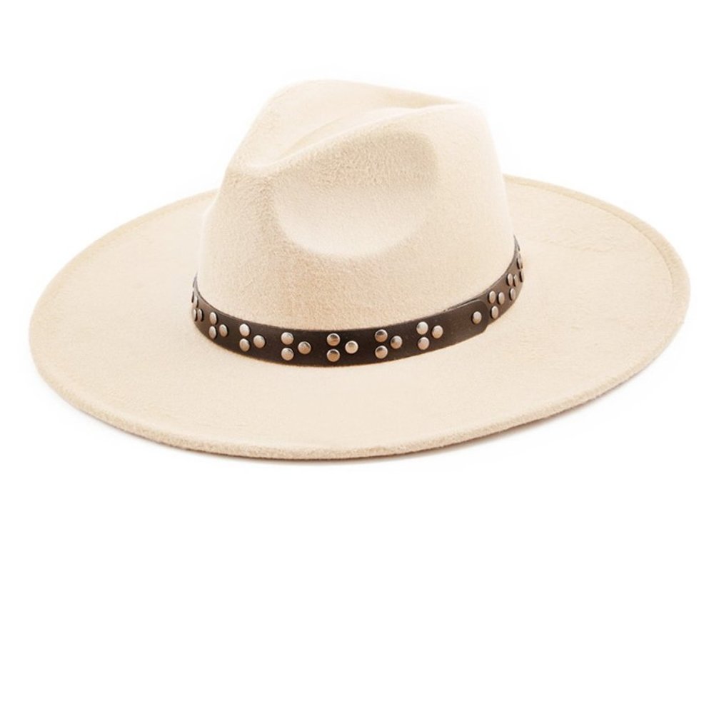 Women's Cream Felt Hat